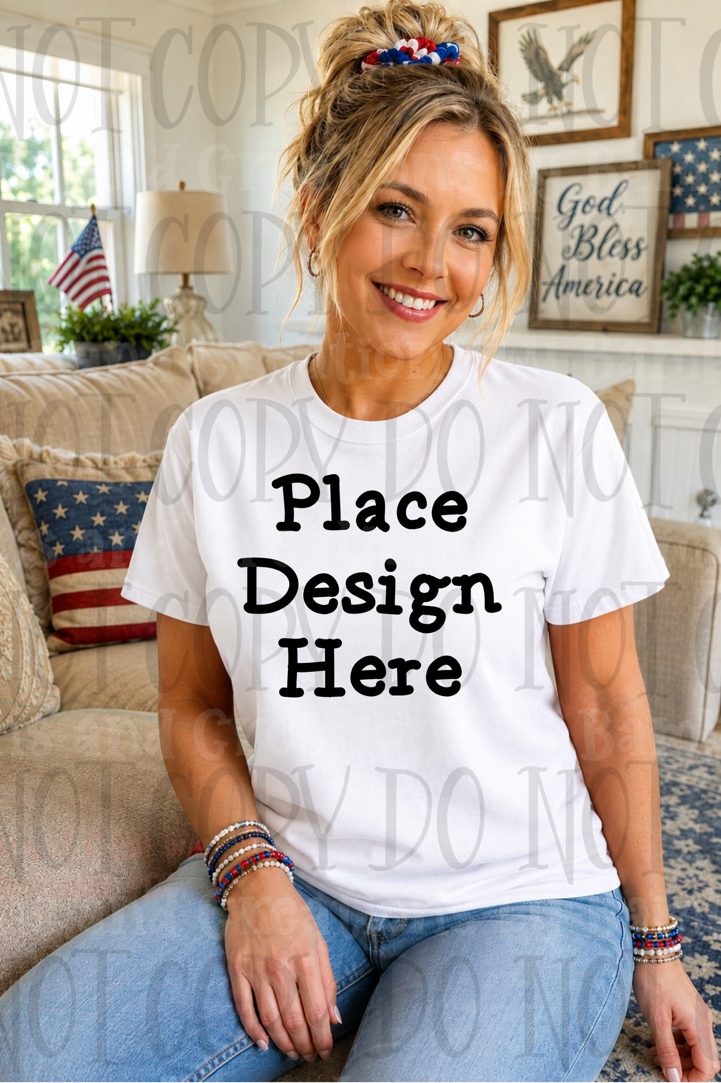 Variety of Patriotic Scenes and Theme Apparel Mock Ups (Various Brands)