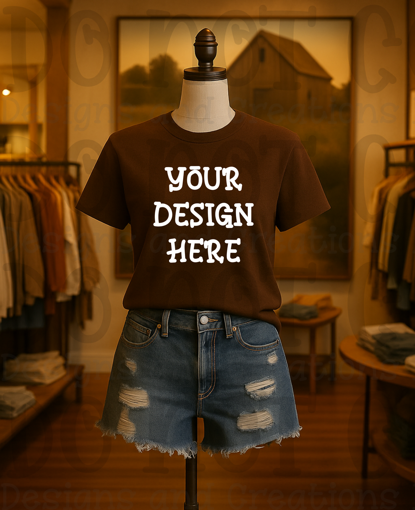 Rustic Themed Apparel Digital Mock Up Bundle
