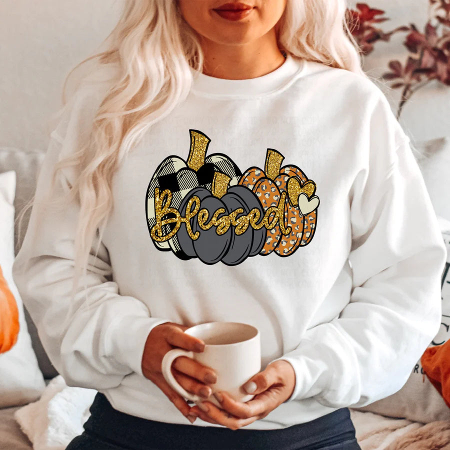 Blessed with Pumpkins Completed Shirt- Adult