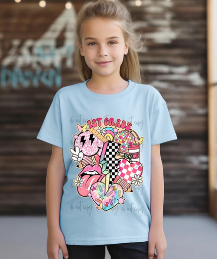 Pink Retro Grades Checkered Lightening Bolts Collection