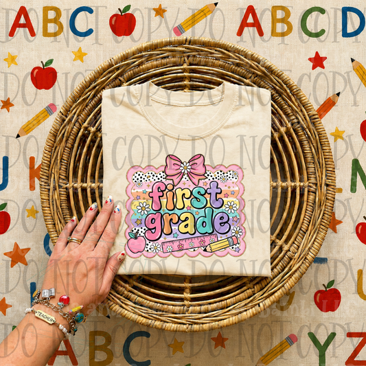 Prissy Pink School Grade Collection