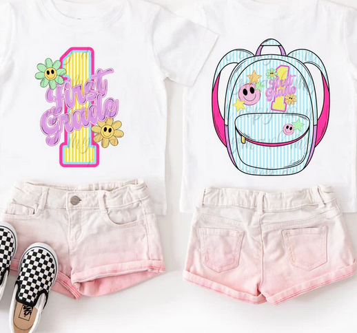 Seersucker Back To School (Front/Back) Collection (Girl)