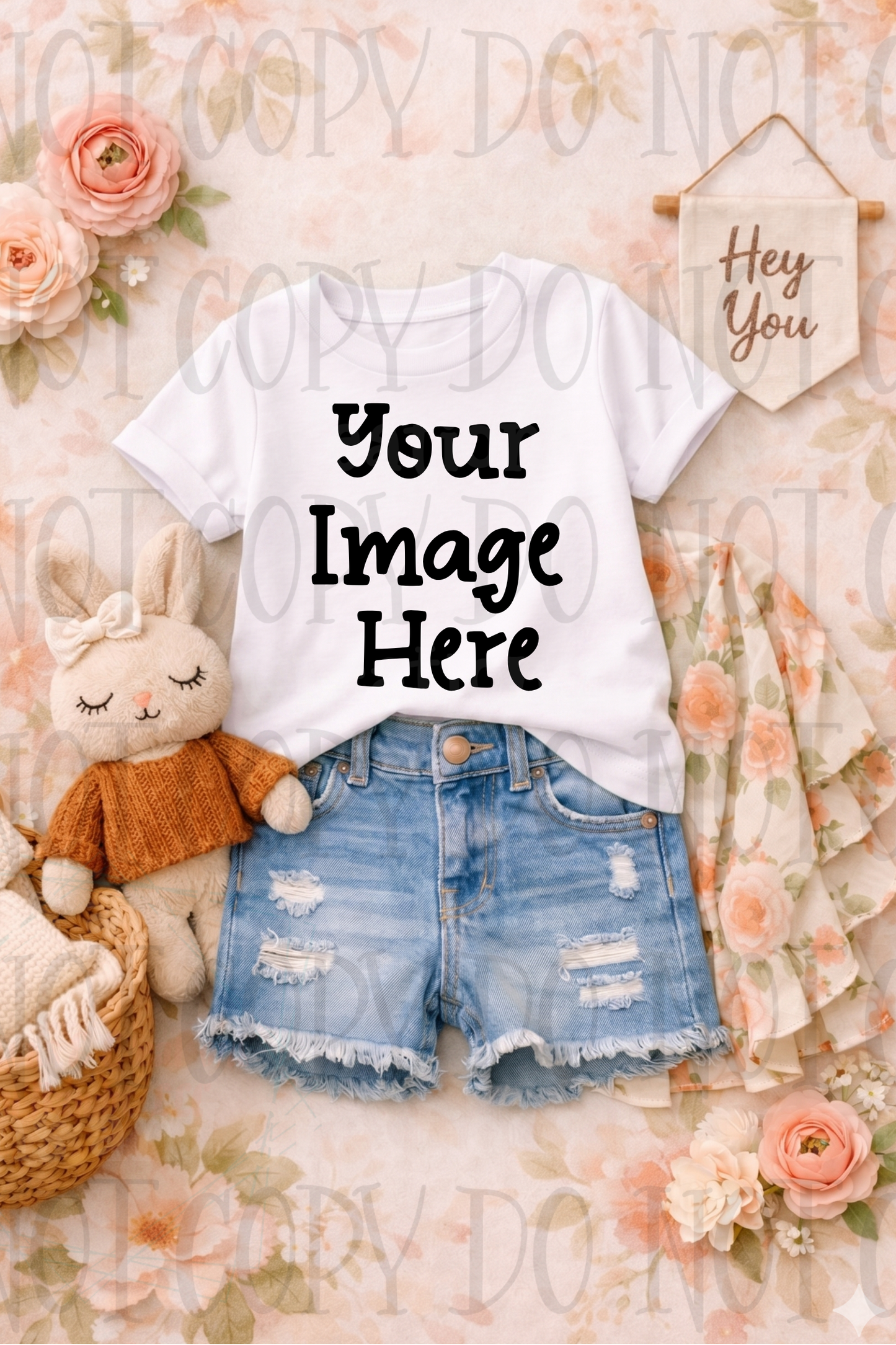 Little Girl Boutique Style Apparel Mock Ups (Gildan Brand)