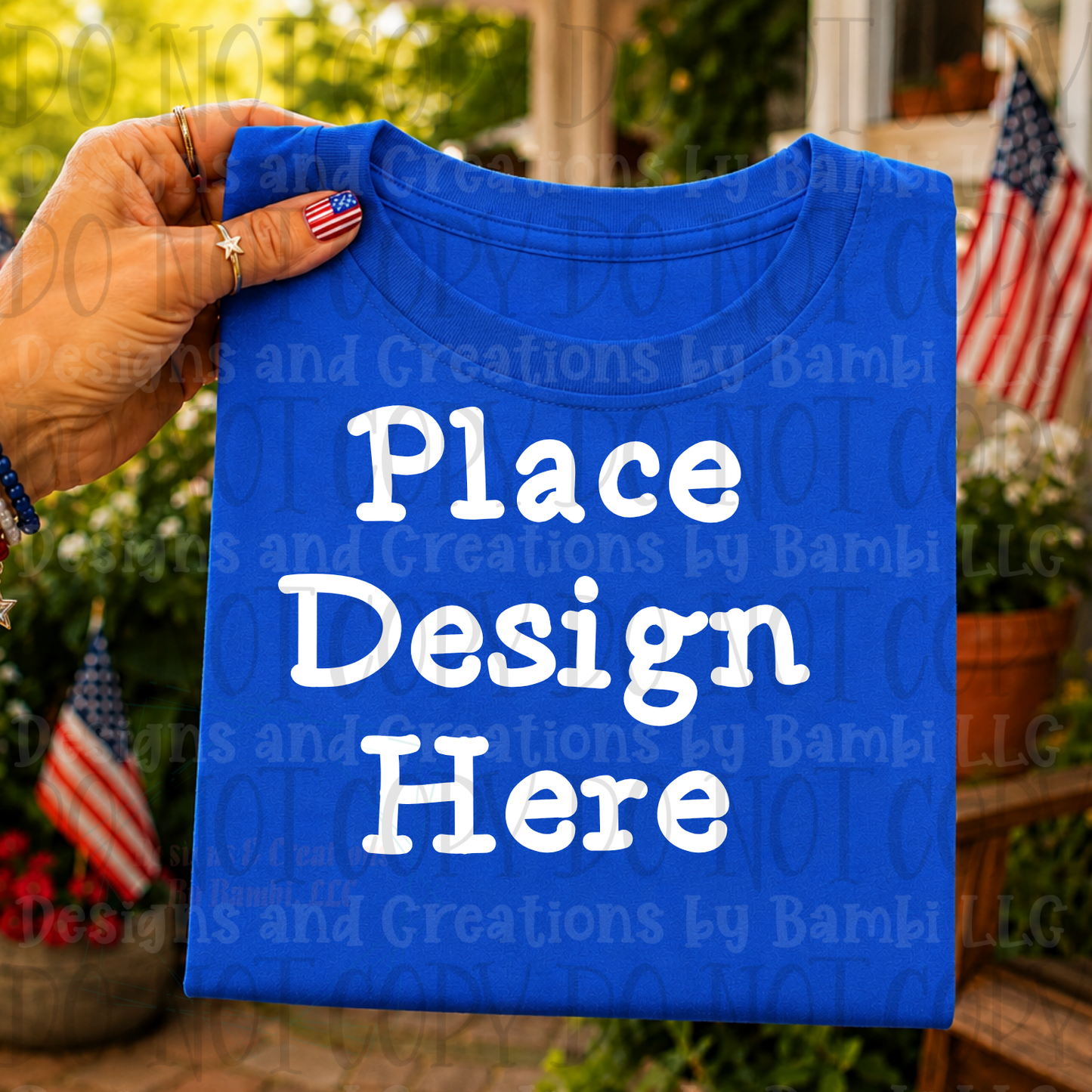 Variety of Patriotic Scenes and Theme Apparel Mock Ups (Various Brands)
