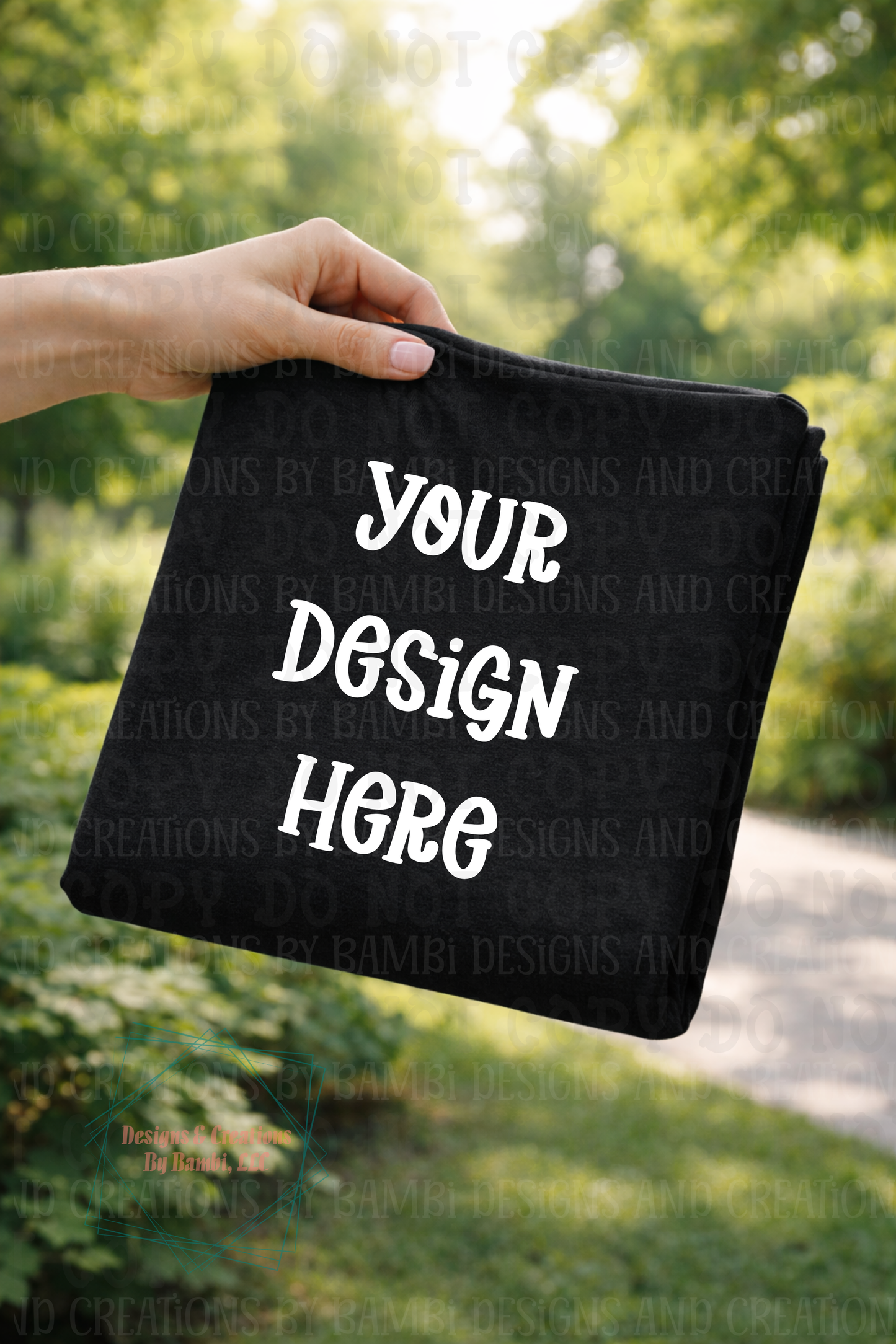 Outdoor Folded Tshirt Apparel Mock Ups