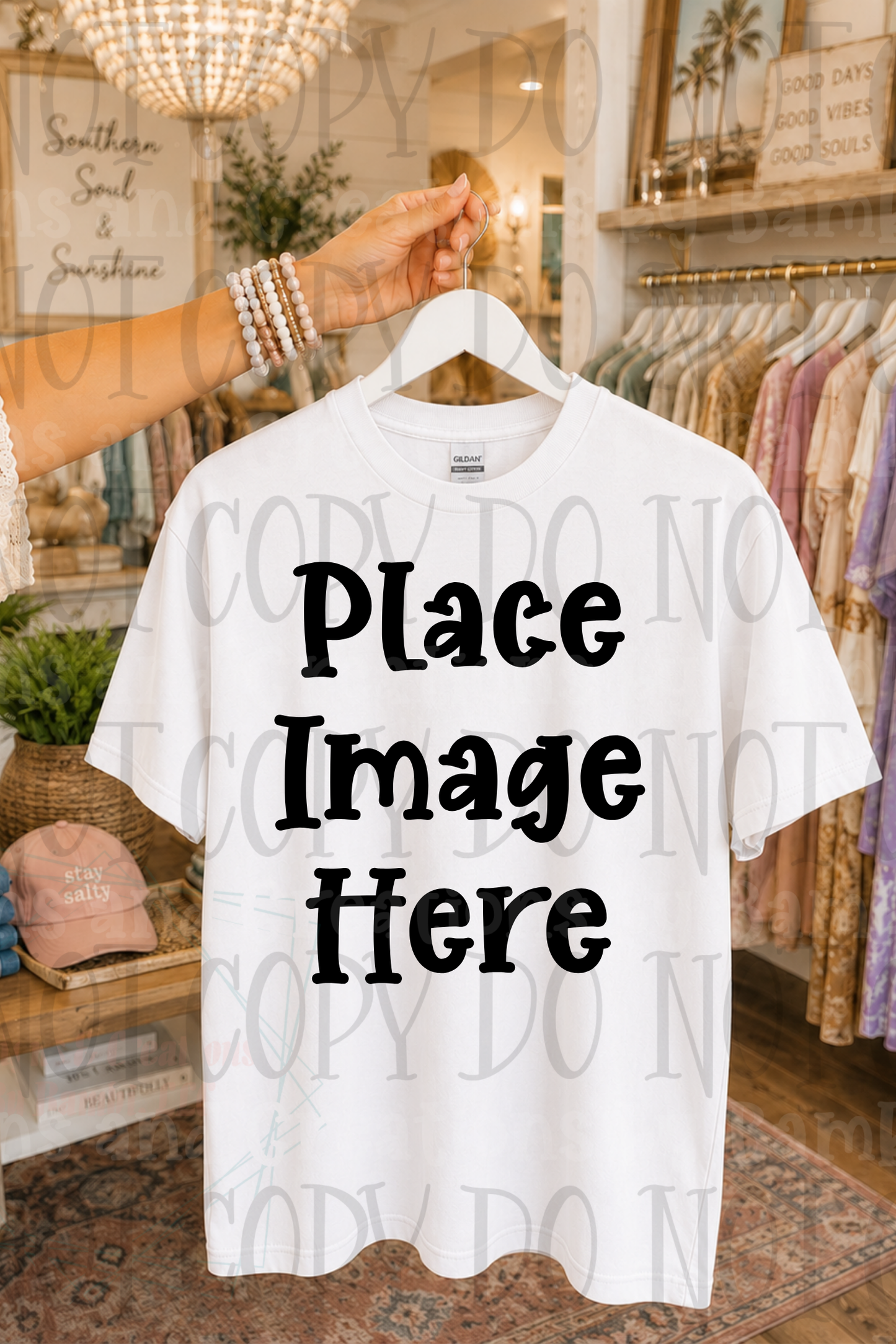 Variety of Boutique Style Shop Adult and Children Apparel Mock Ups (Various Brands)