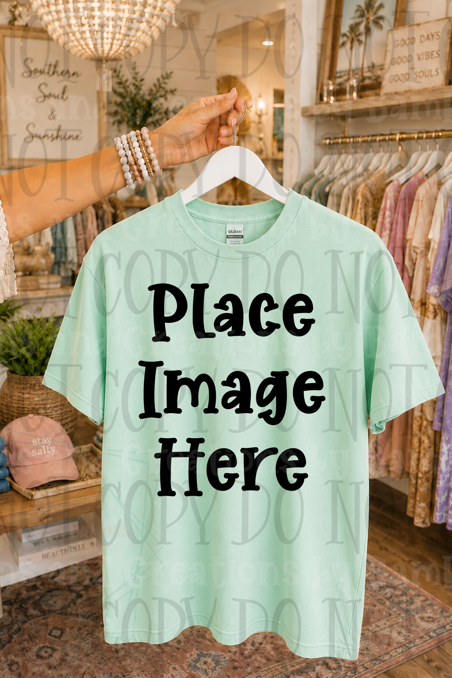 Variety of Boutique Style Shop Adult and Children Apparel Mock Ups (Various Brands)