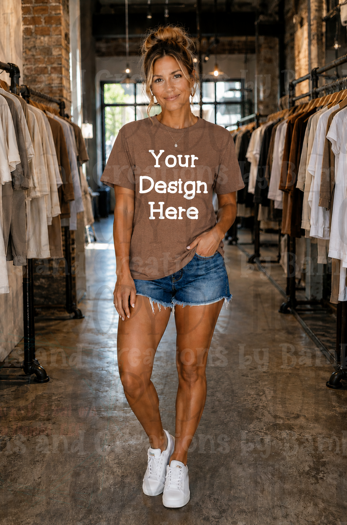 Variety of Boutique Style Apparel Mock Ups (Bella Canvas and Gildan Brands)