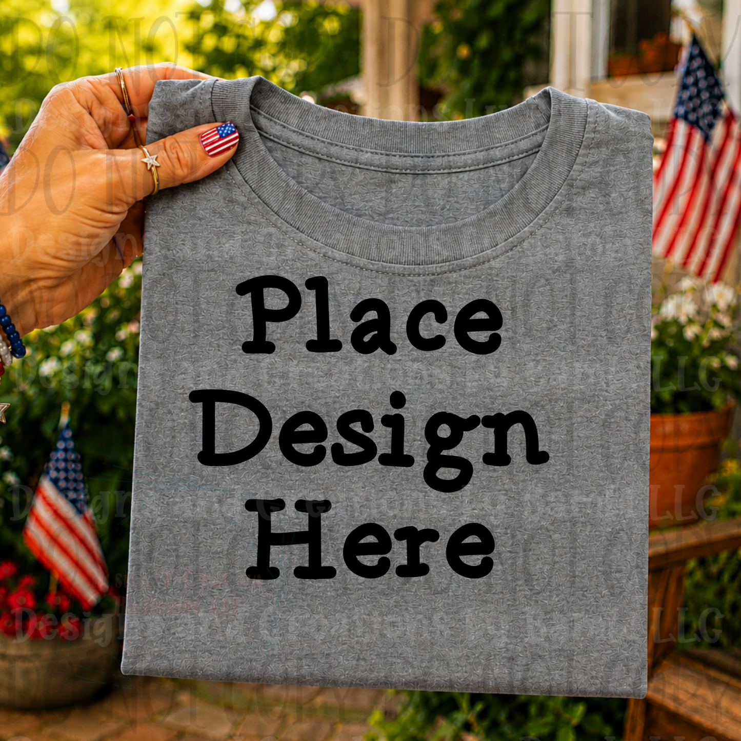 Variety of Patriotic Scenes and Theme Apparel Mock Ups (Various Brands)
