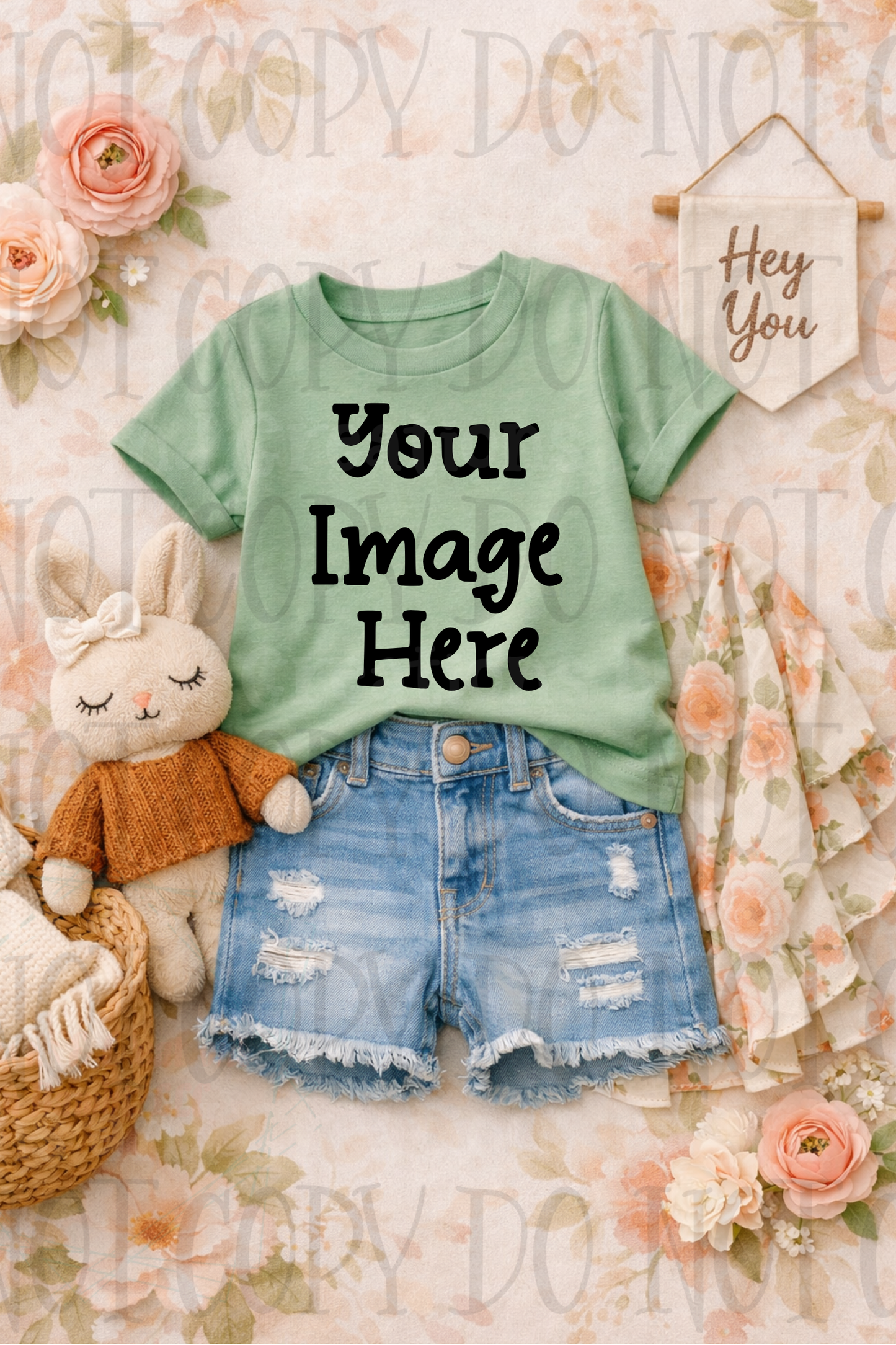 Little Girl Boutique Style Apparel Mock Ups (Gildan Brand)
