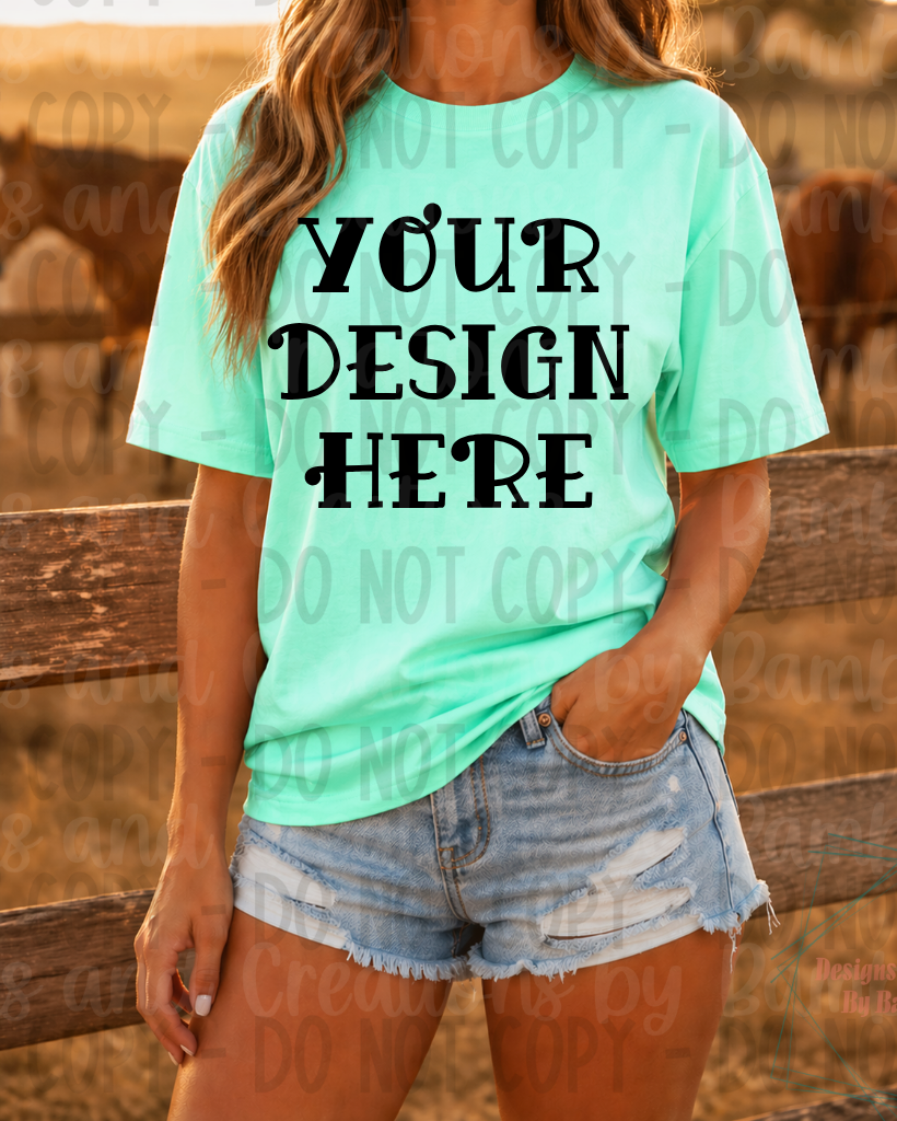 Western Themed Gildan Apparel Mock Ups