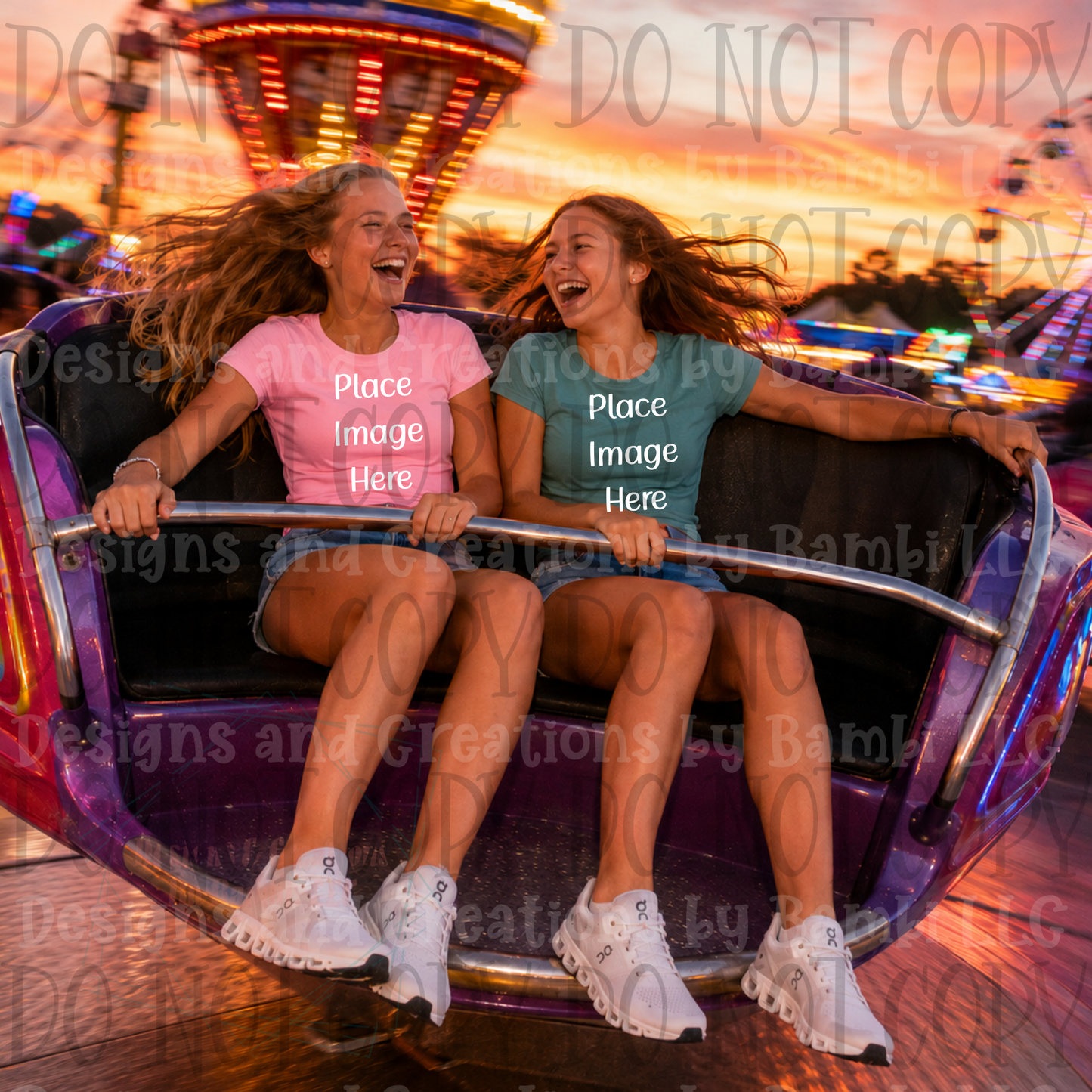 State Fair and Amusement Park Themed Apparel Mock Ups (Variety of Brands)