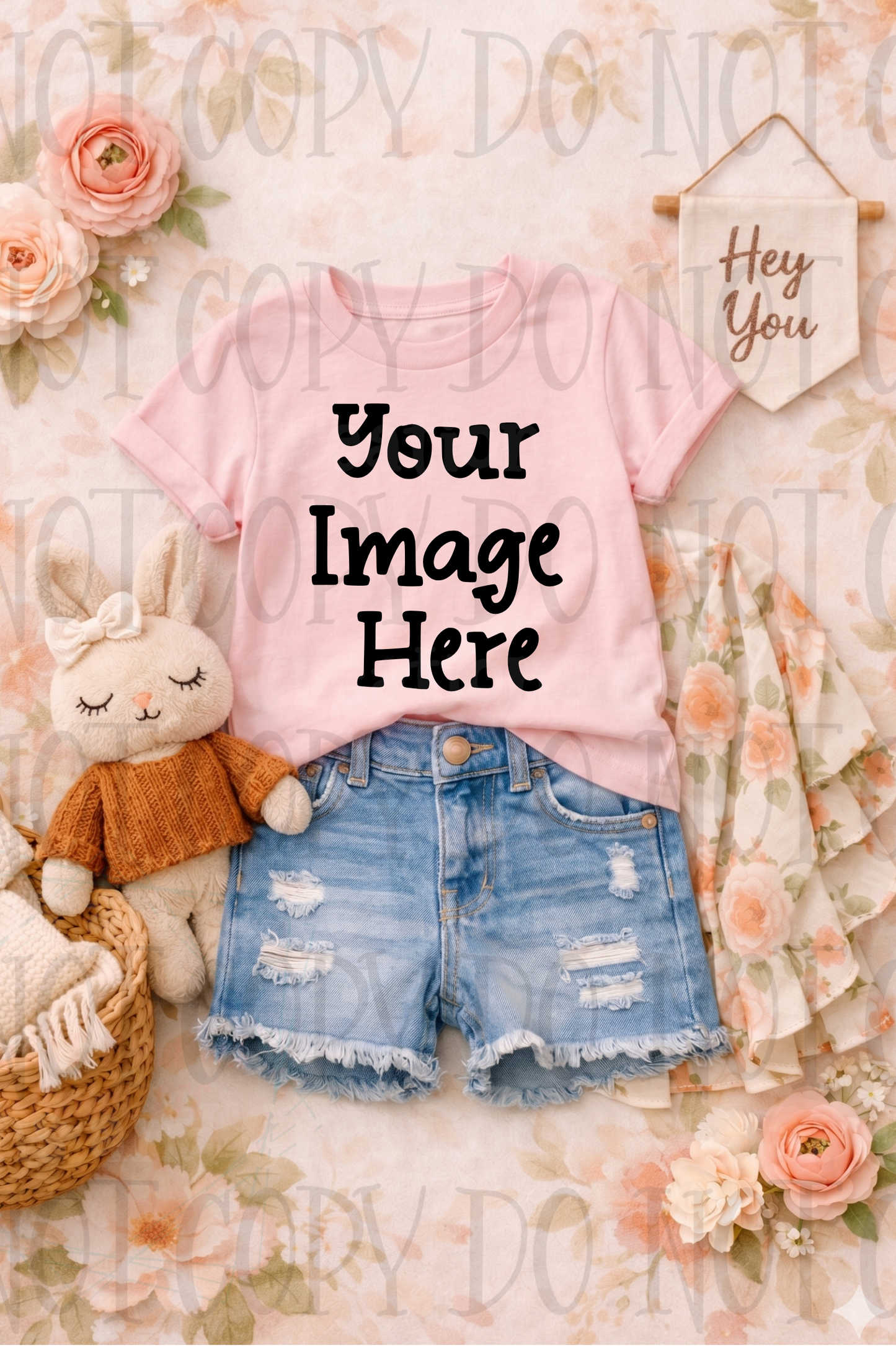 Little Girl Boutique Style Apparel Mock Ups (Gildan Brand)