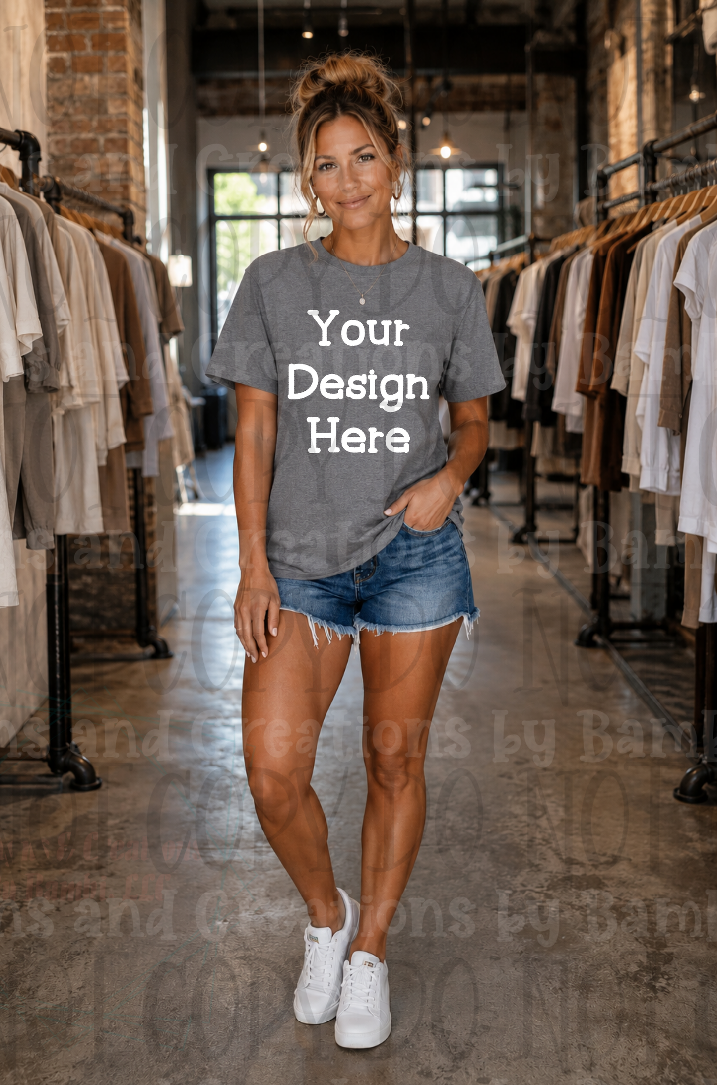 Variety of Boutique Style Apparel Mock Ups (Bella Canvas and Gildan Brands)