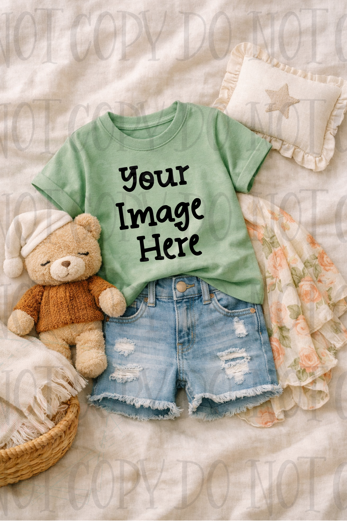Little Girl Boutique Style Apparel Mock Ups (Gildan Brand)