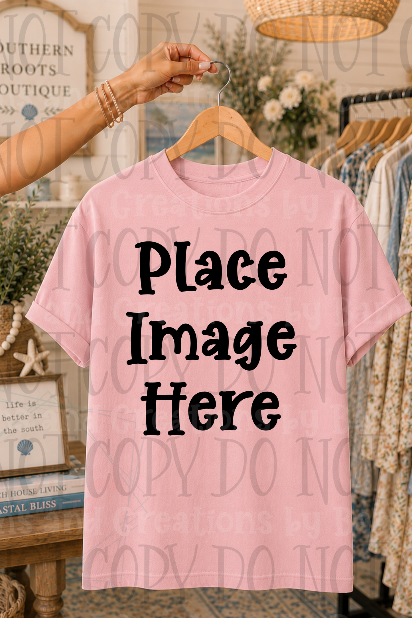 Variety of Boutique Style Shop Adult and Children Apparel Mock Ups (Various Brands)
