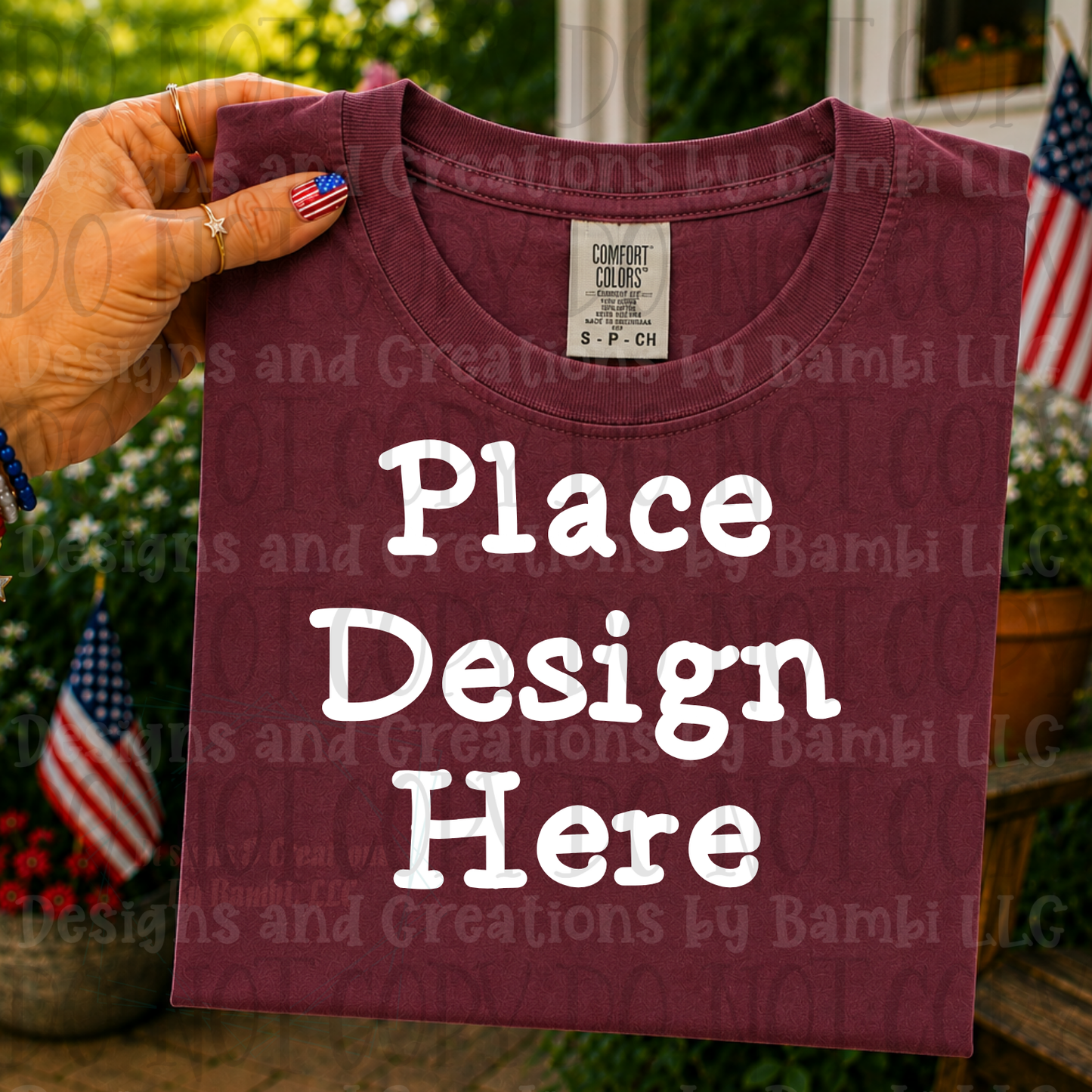 Variety of Patriotic Scenes and Theme Apparel Mock Ups (Various Brands)