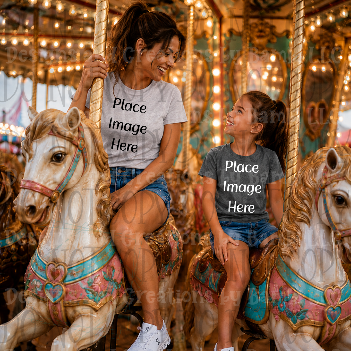 State Fair and Amusement Park Themed Apparel Mock Ups (Variety of Brands)