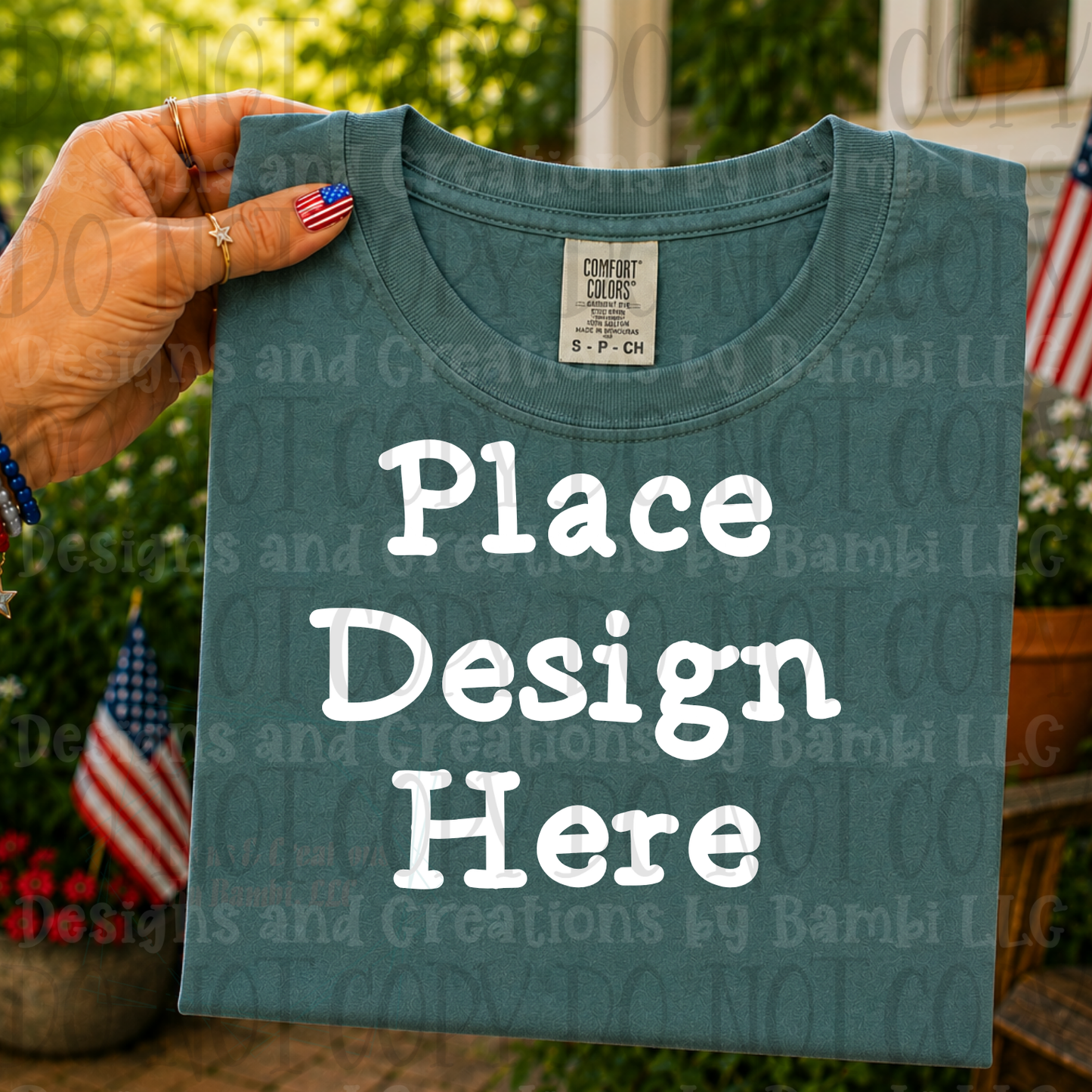 Variety of Patriotic Scenes and Theme Apparel Mock Ups (Various Brands)