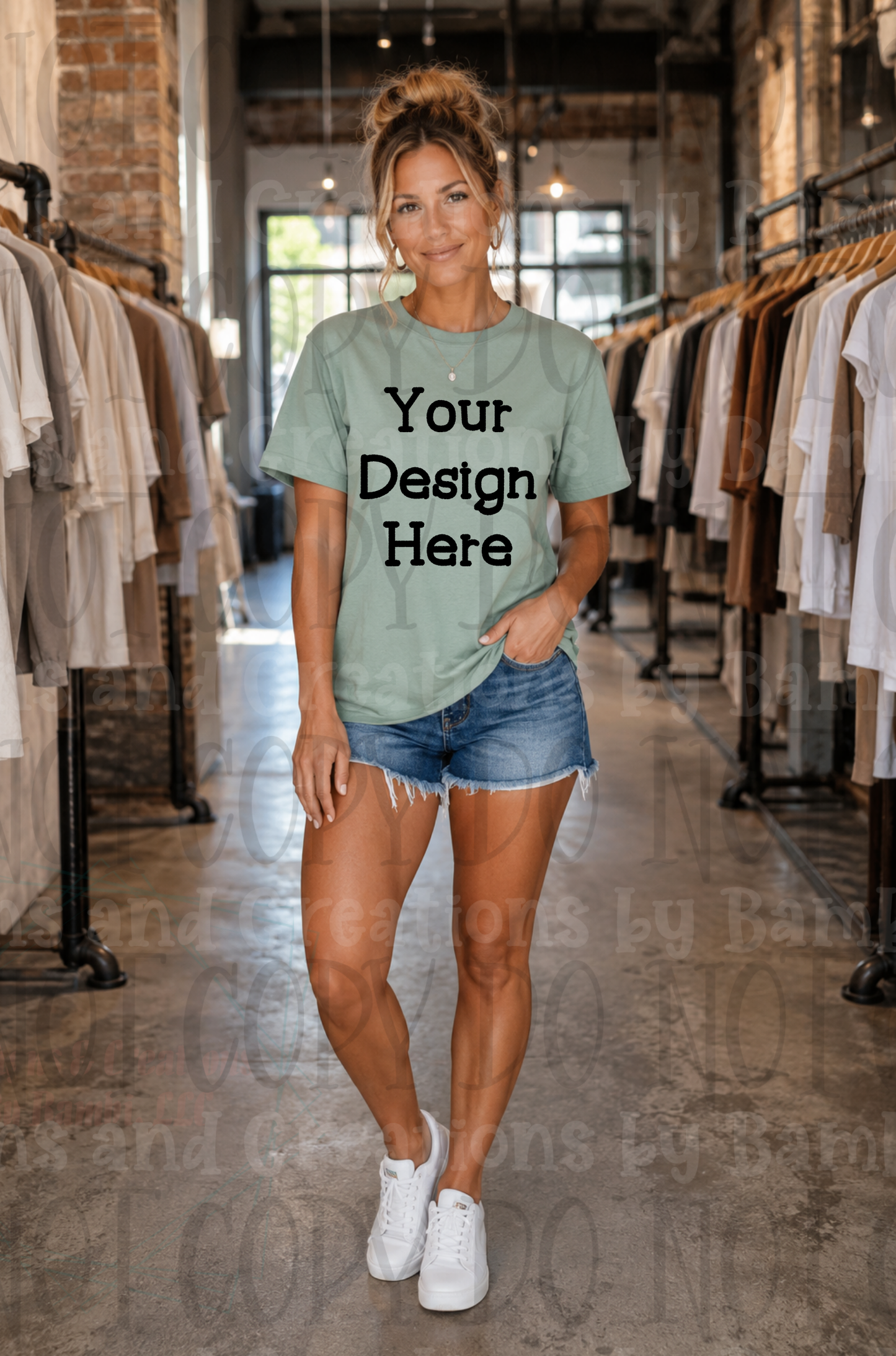 Variety of Boutique Style Apparel Mock Ups (Bella Canvas and Gildan Brands)