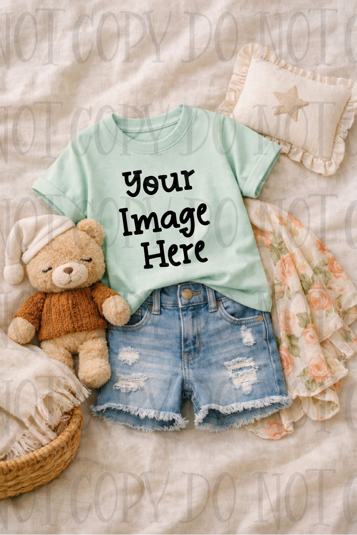 Little Girl Boutique Style Apparel Mock Ups (Gildan Brand)