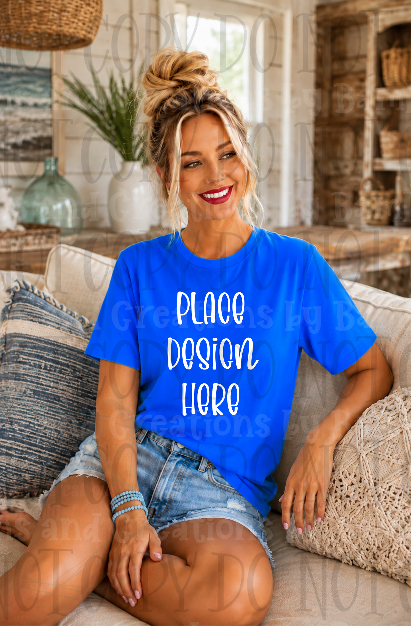 Variety of Boho Style Apparel Mock Ups (Bella Canvas and Gildan Brands)
