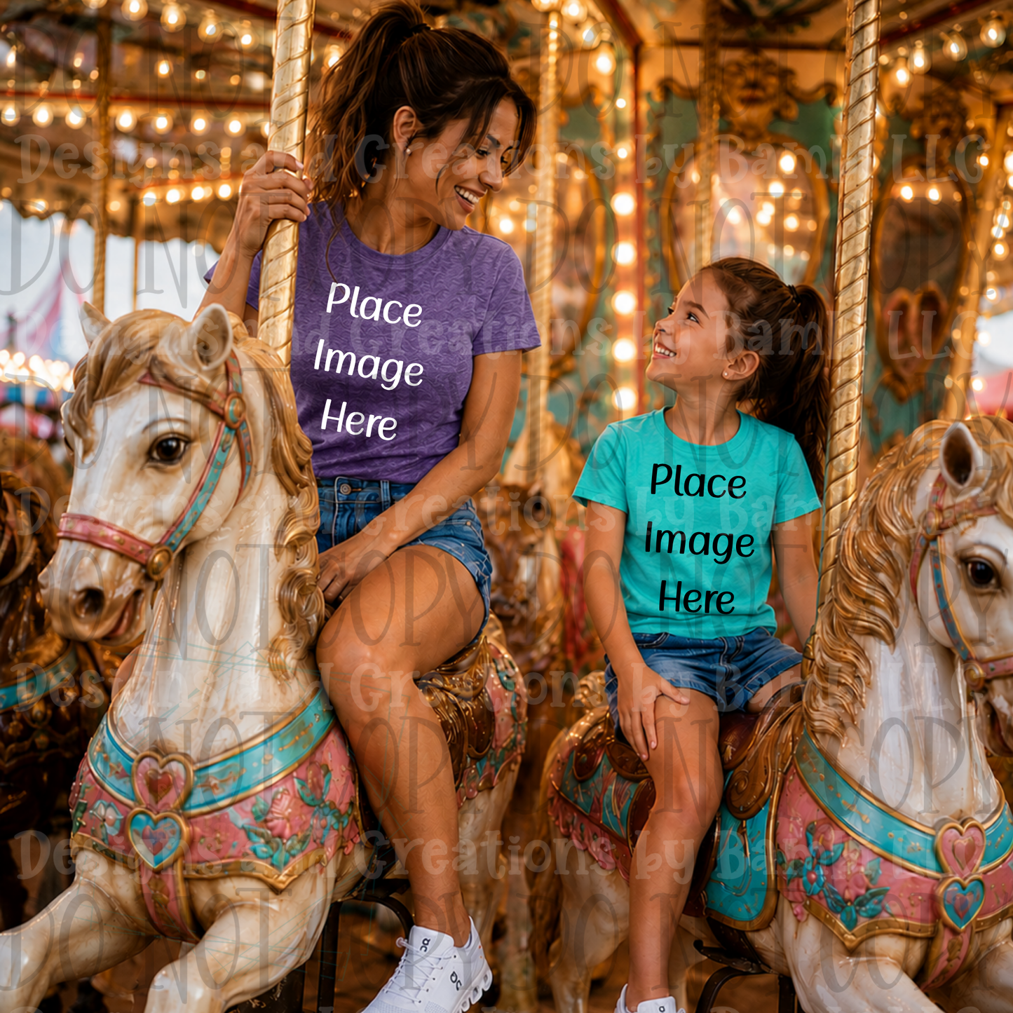 State Fair and Amusement Park Themed Apparel Mock Ups (Variety of Brands)