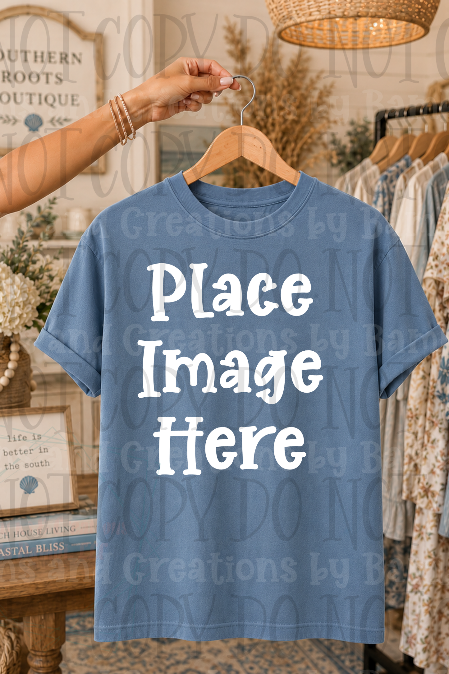 Variety of Boutique Style Shop Adult and Children Apparel Mock Ups (Various Brands)