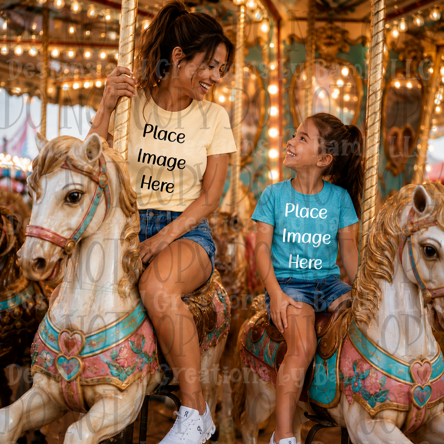 State Fair and Amusement Park Themed Apparel Mock Ups (Variety of Brands)