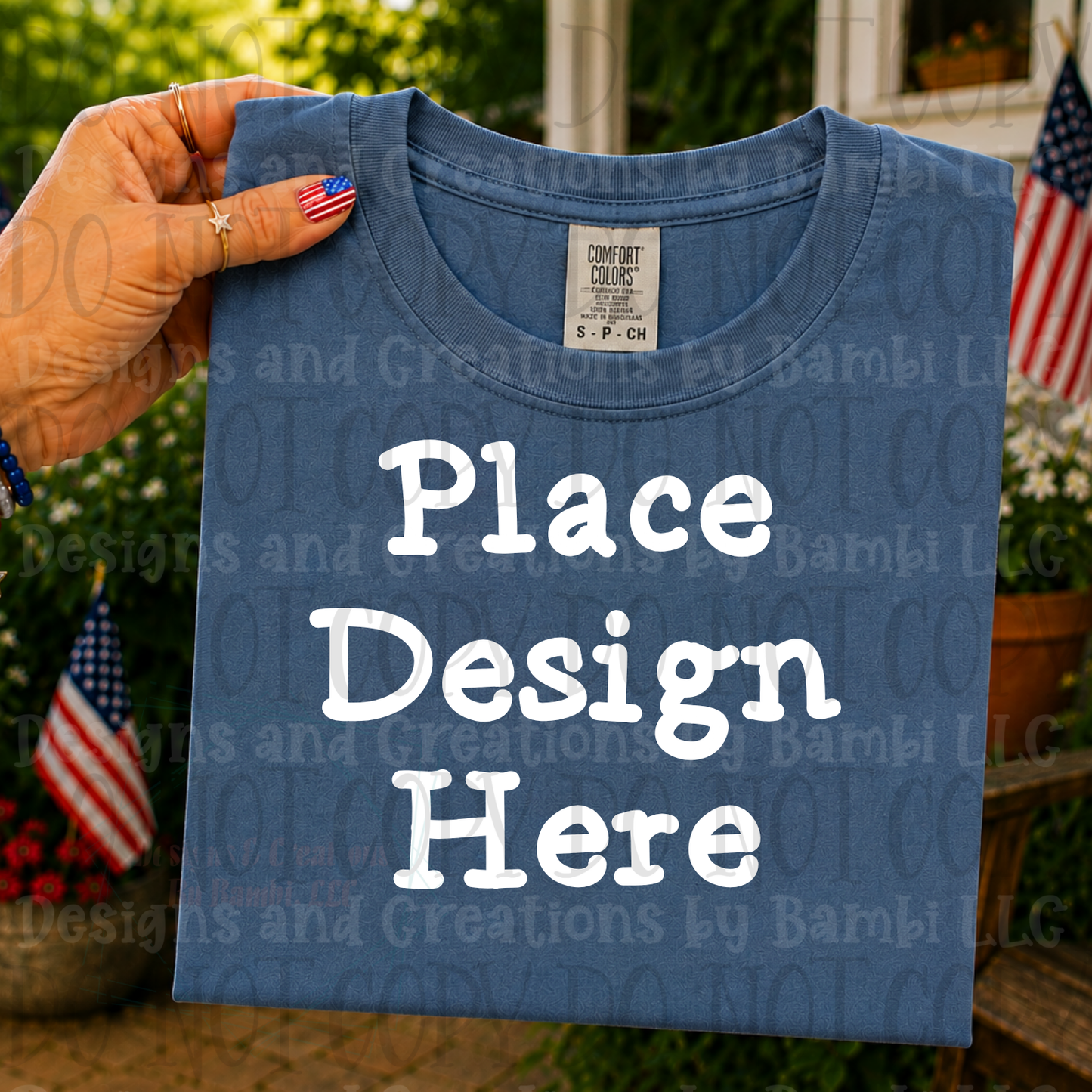 Variety of Patriotic Scenes and Theme Apparel Mock Ups (Various Brands)