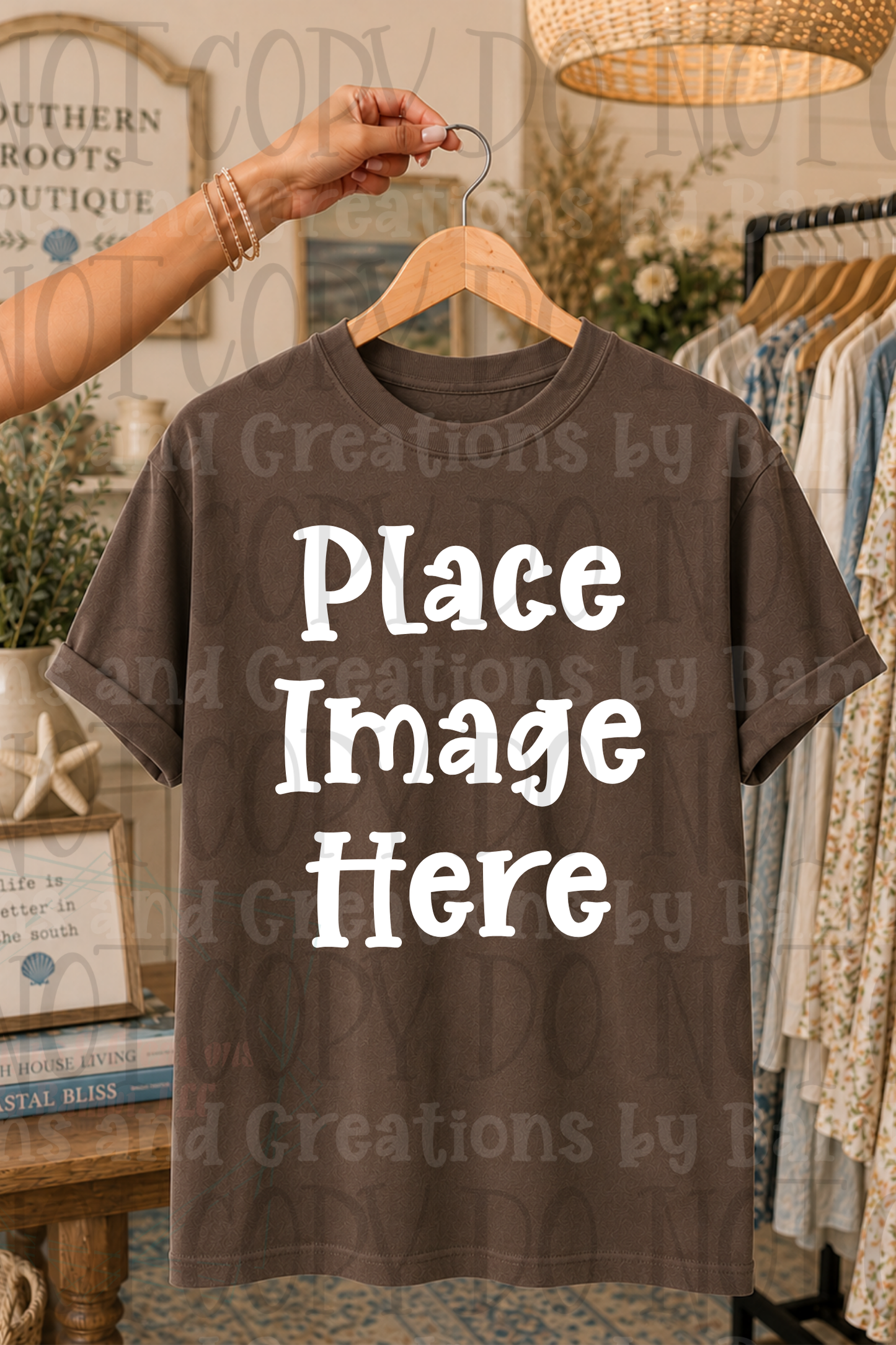 Variety of Boutique Style Shop Adult and Children Apparel Mock Ups (Various Brands)