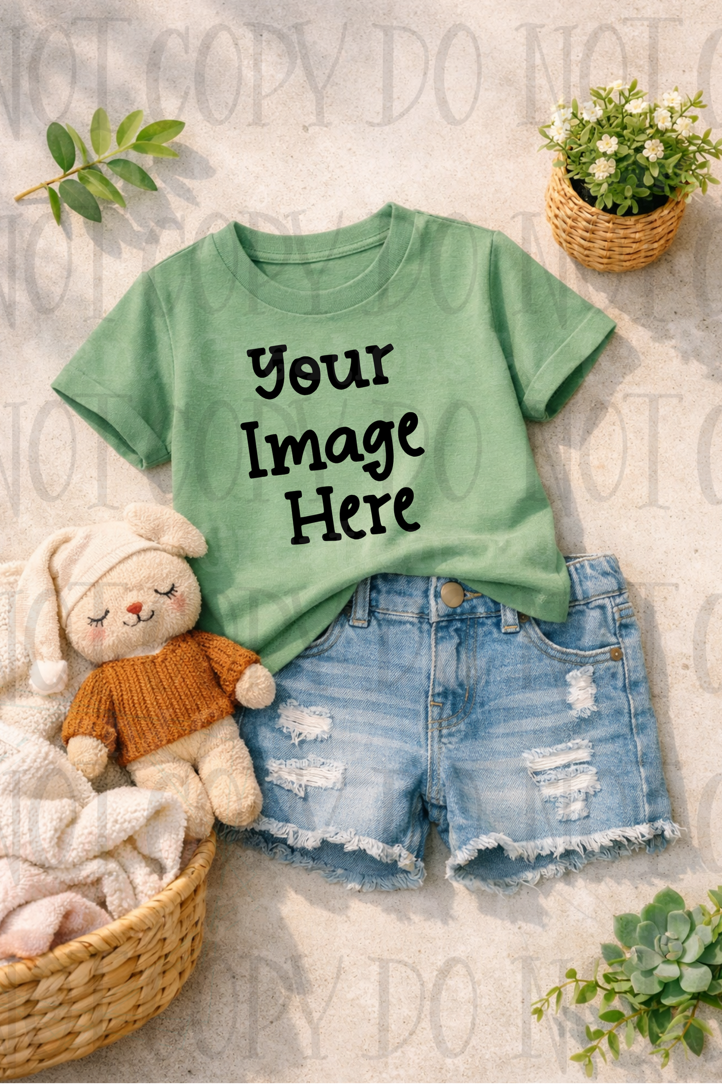 Little Girl Boutique Style Apparel Mock Ups (Gildan Brand)