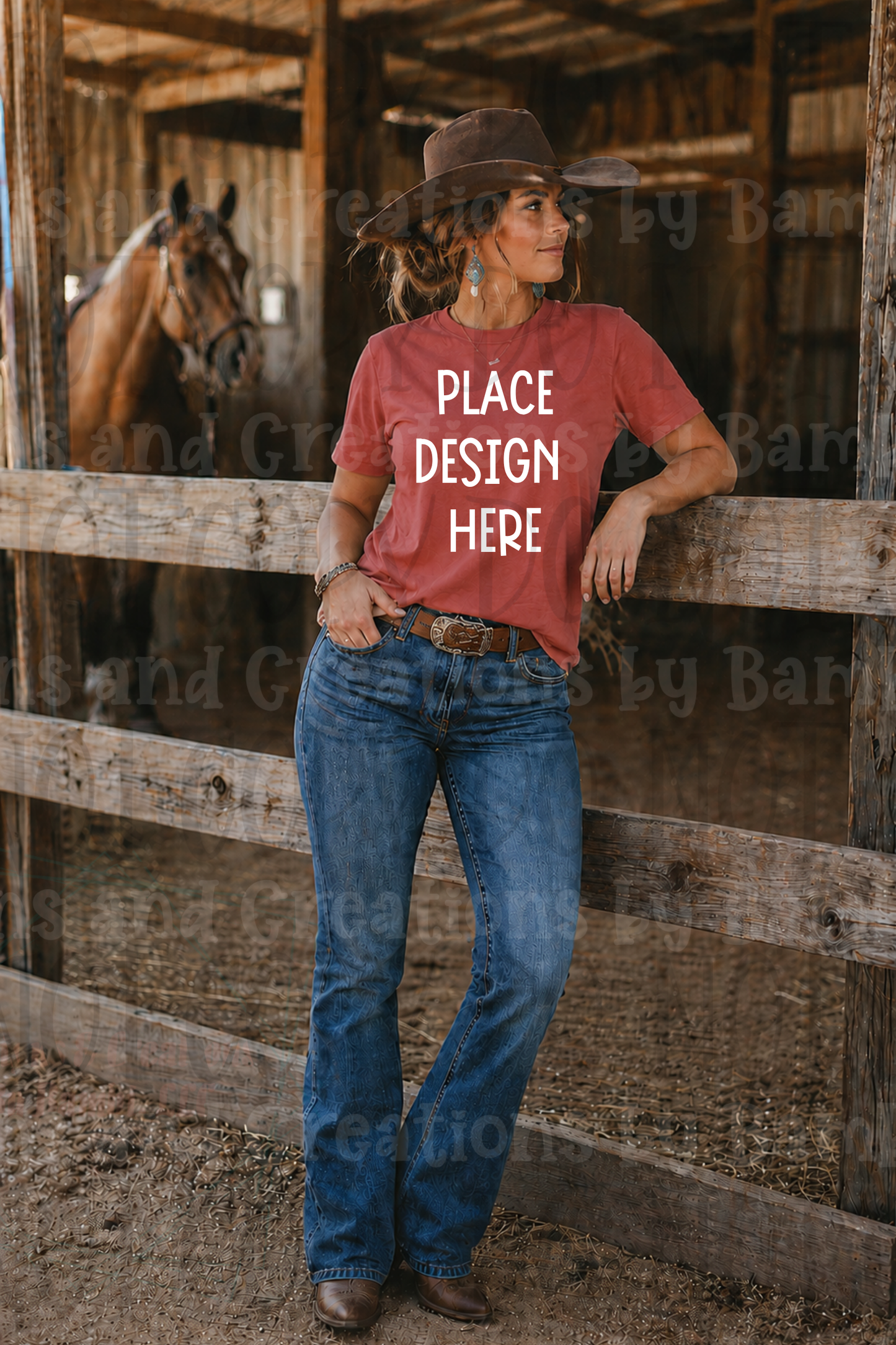 Western Mama Themed Apparel Mock Ups (Bella Canvas, Comfort Colors, and Gildan Brands)