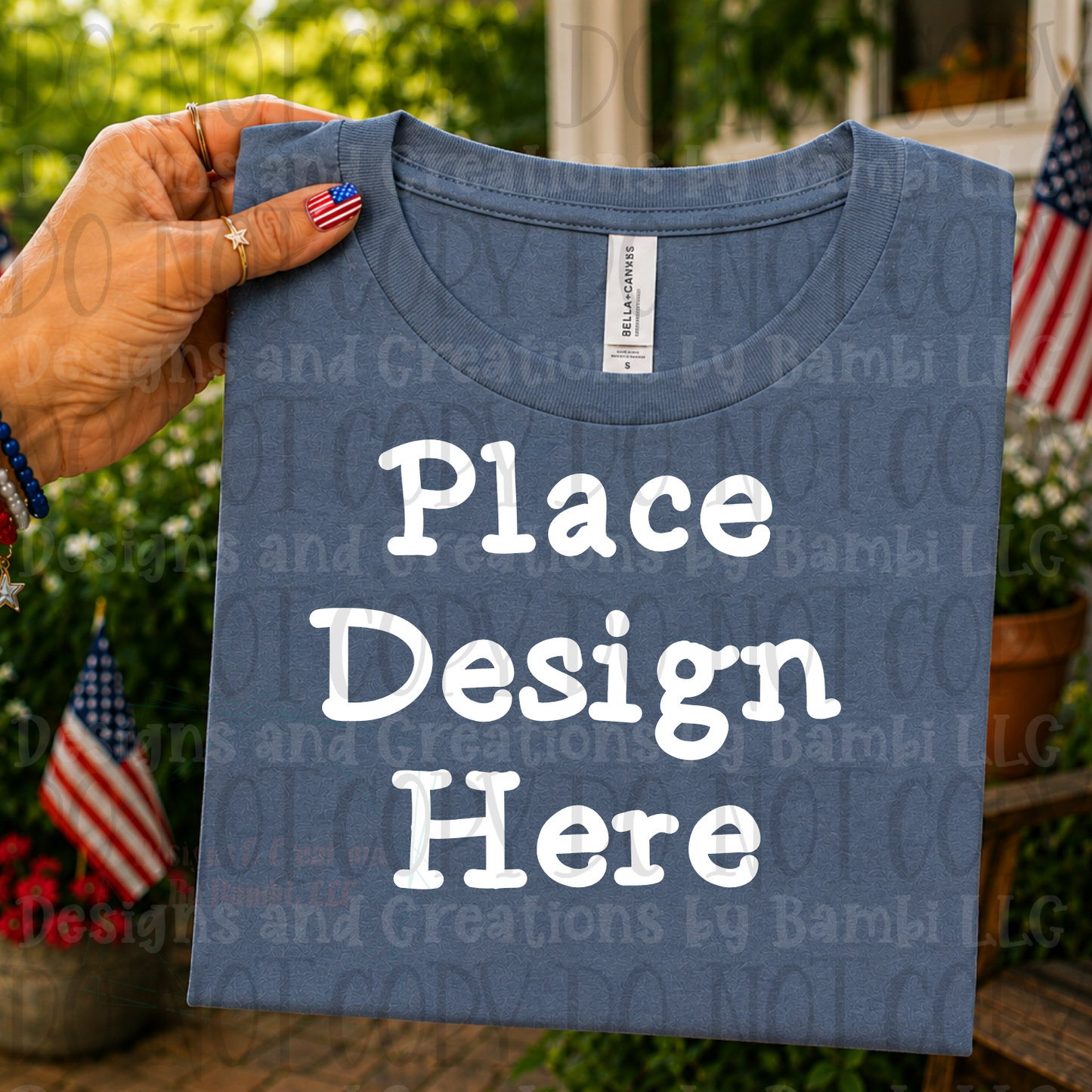 Variety of Patriotic Scenes and Theme Apparel Mock Ups (Various Brands)