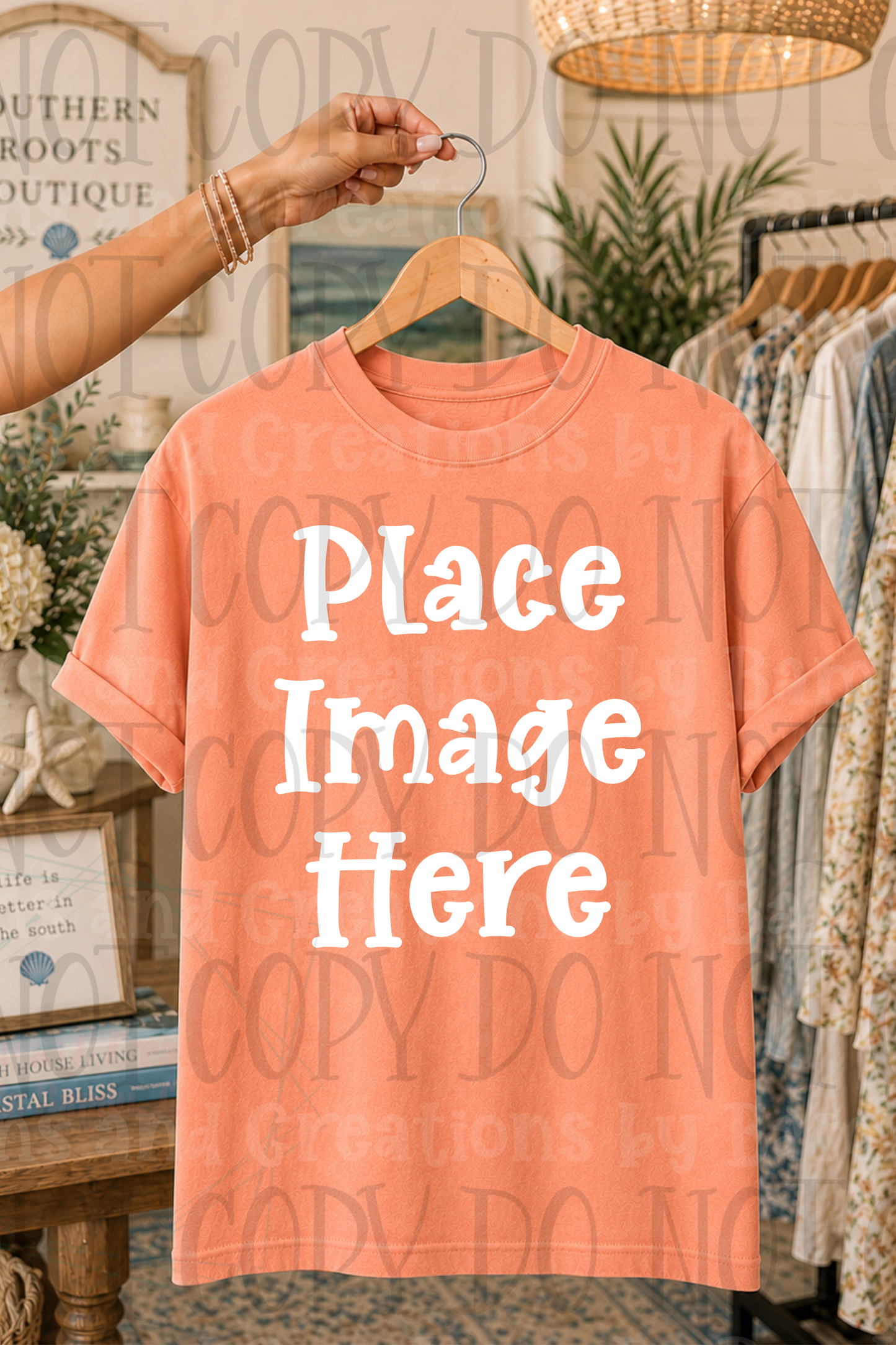 Variety of Boutique Style Shop Adult and Children Apparel Mock Ups (Various Brands)