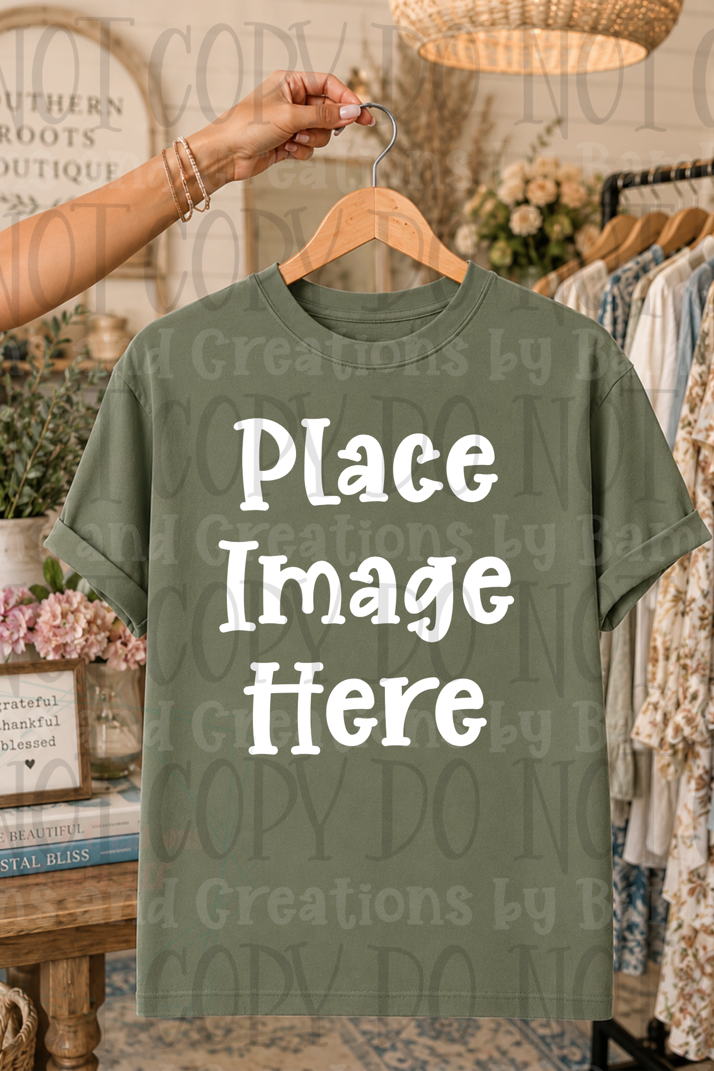 Variety of Boutique Style Shop Adult and Children Apparel Mock Ups (Various Brands)