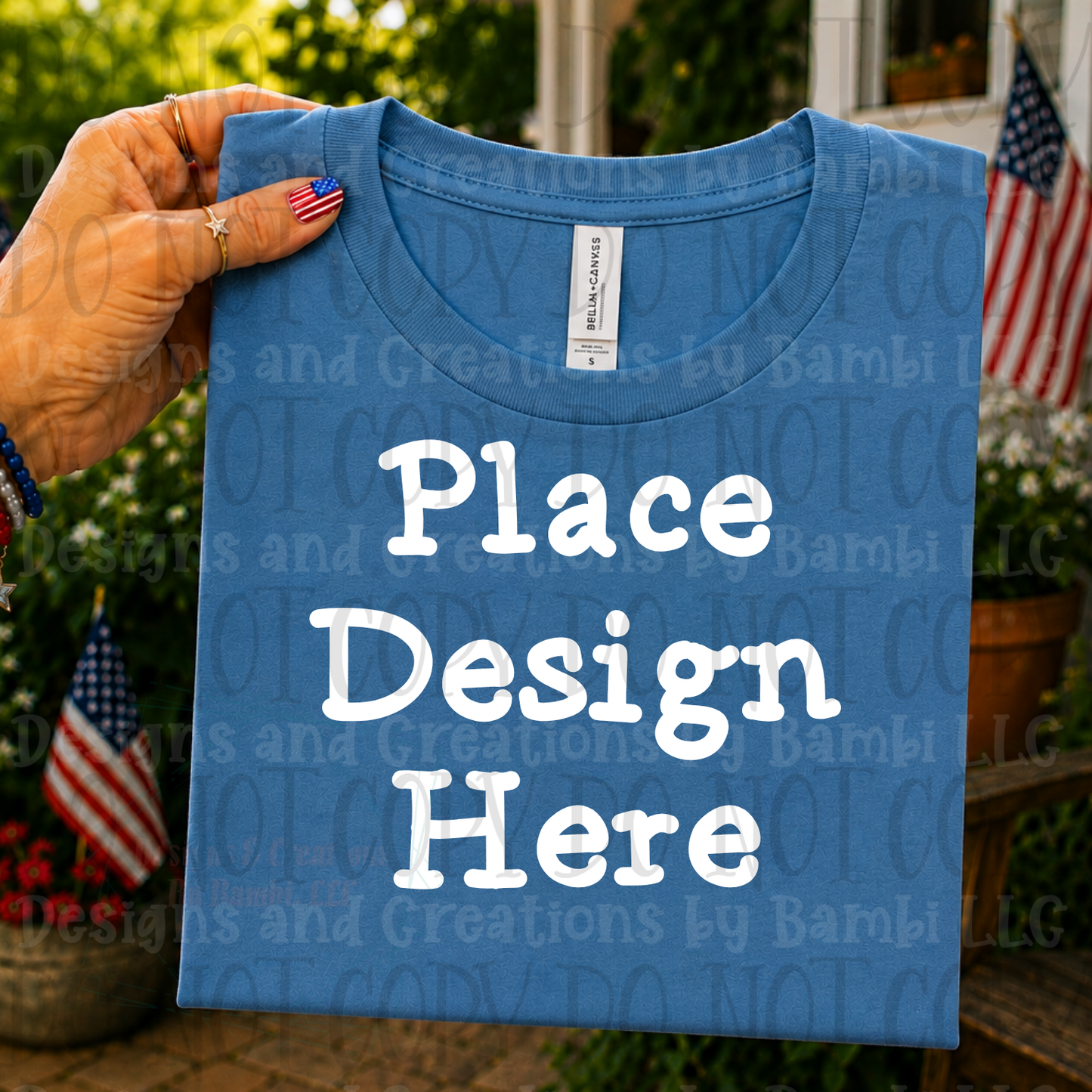 Variety of Patriotic Scenes and Theme Apparel Mock Ups (Various Brands)