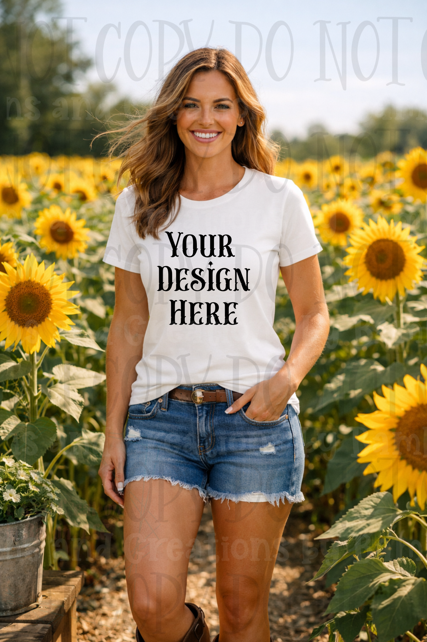 Western Mama in Fields Apparel Mock Ups (Bella Canvas, Comfort Colors, and Gildan Brands)