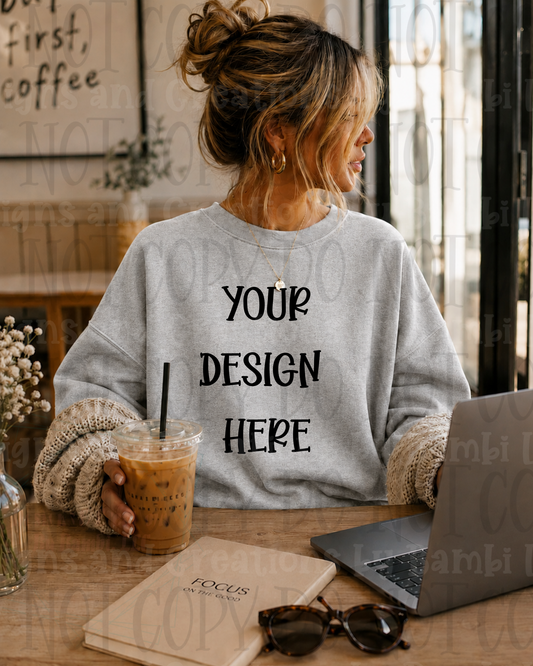 Boutique Style Sweatshirt Apparel Mock Ups (Gildan and Comfort Color Brand)