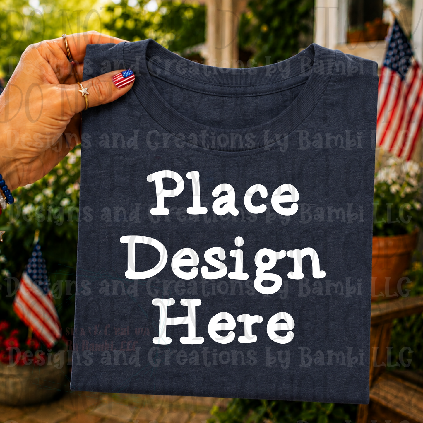 Variety of Patriotic Scenes and Theme Apparel Mock Ups (Various Brands)