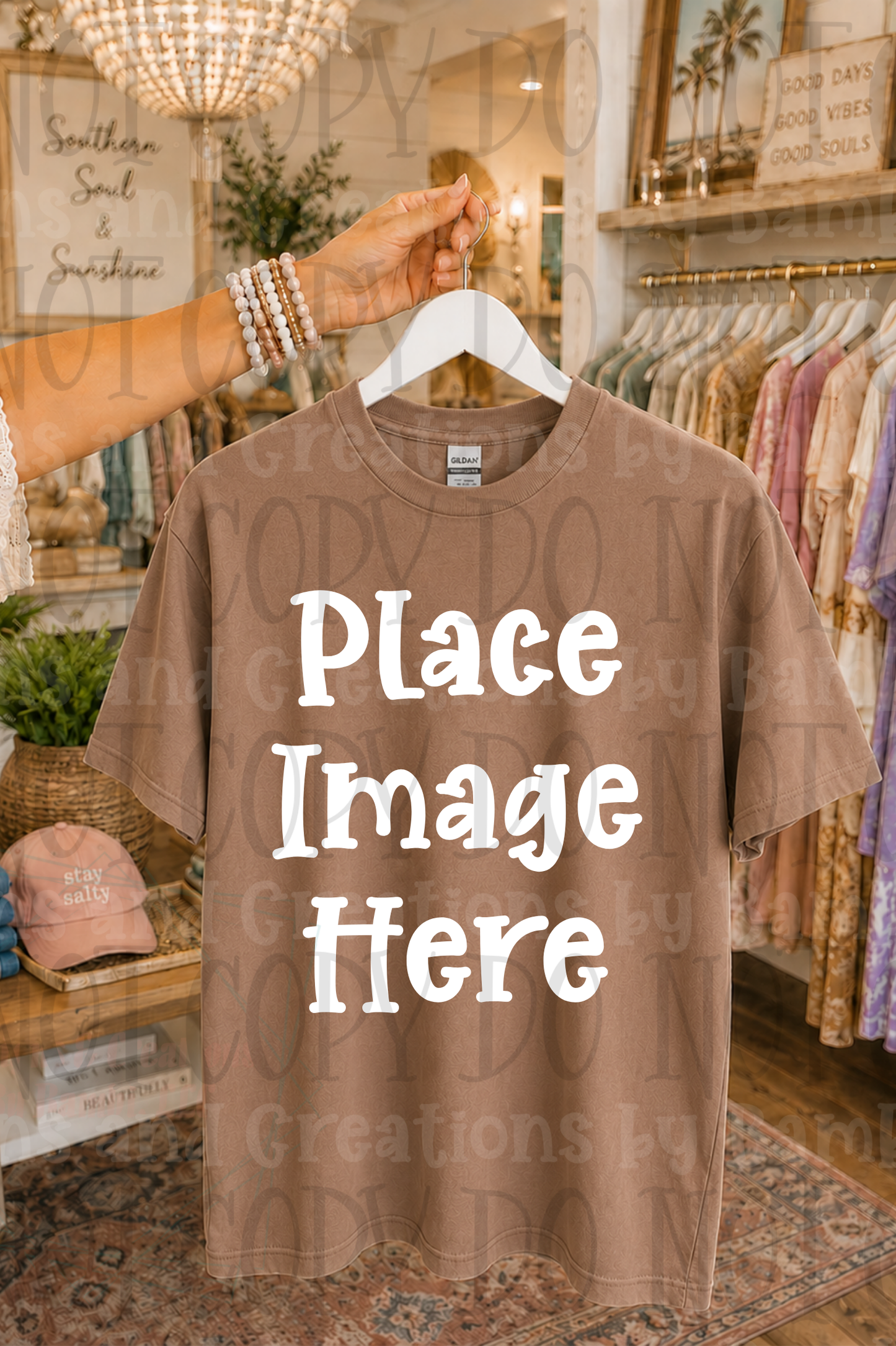 Variety of Boutique Style Shop Adult and Children Apparel Mock Ups (Various Brands)