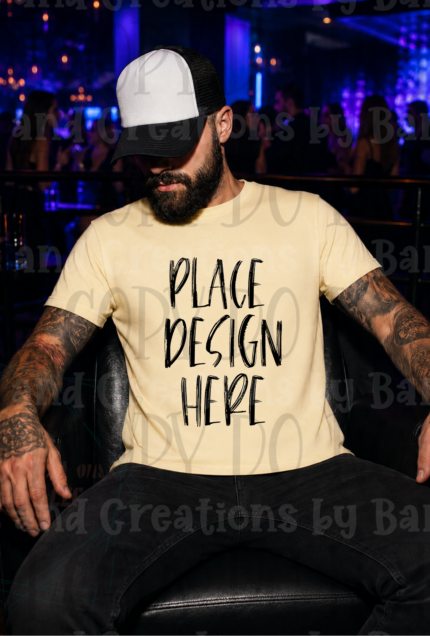 Variety of Father's Day Scene Apparel Mock Ups (Gildan Brand Only)