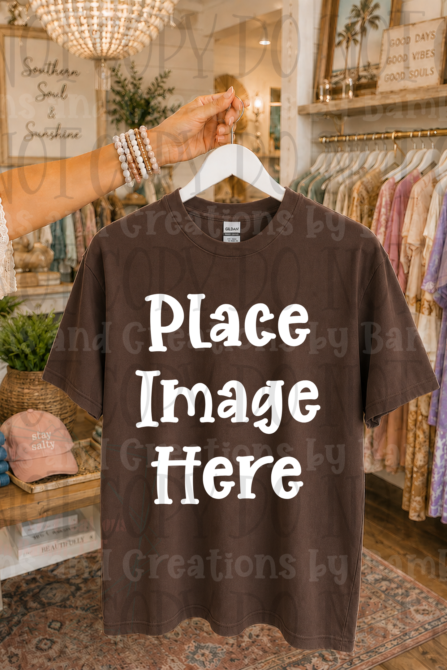 Variety of Boutique Style Shop Adult and Children Apparel Mock Ups (Various Brands)