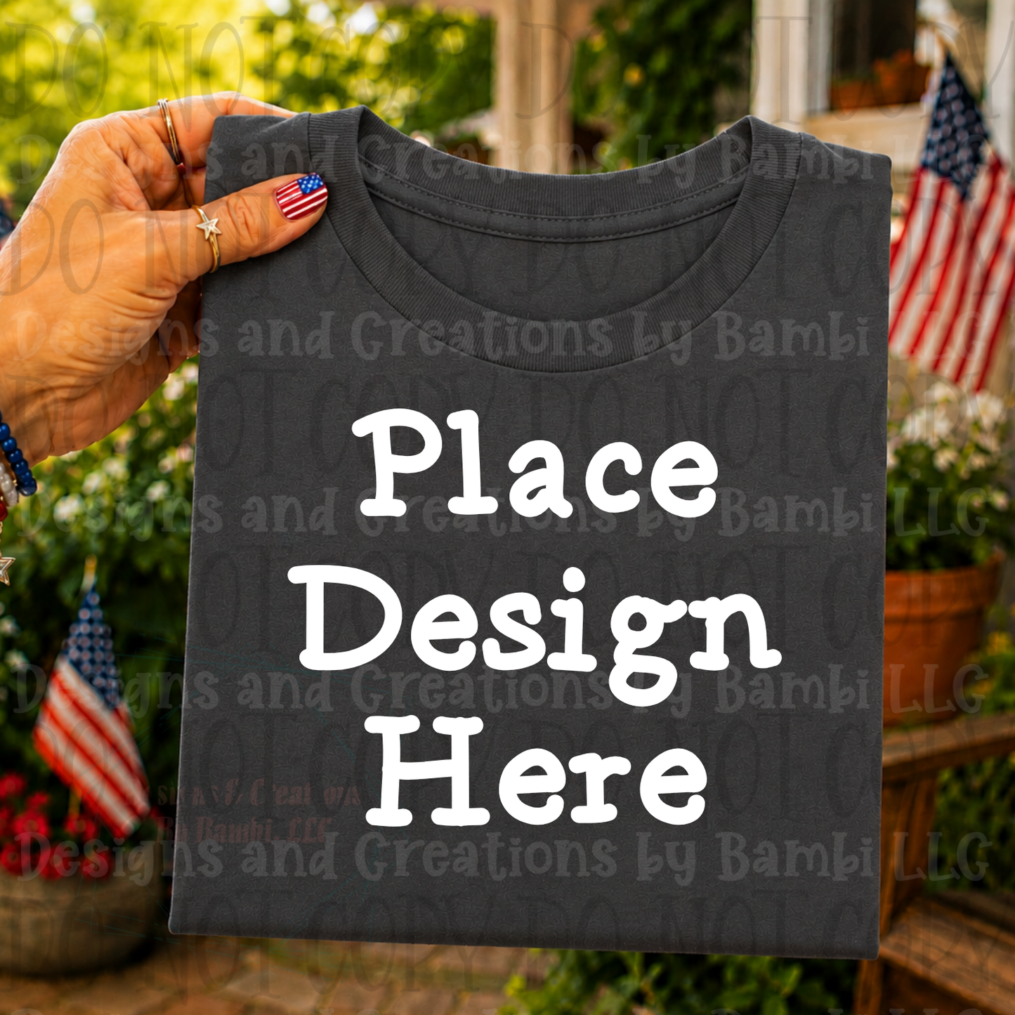 Variety of Patriotic Scenes and Theme Apparel Mock Ups (Various Brands)