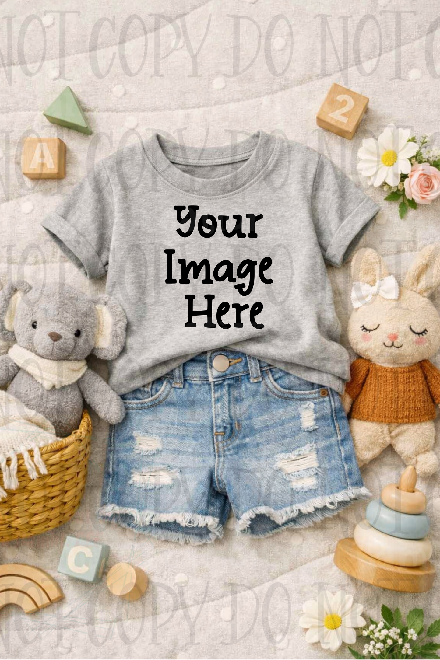 Little Girl Boutique Style Apparel Mock Ups (Gildan Brand)