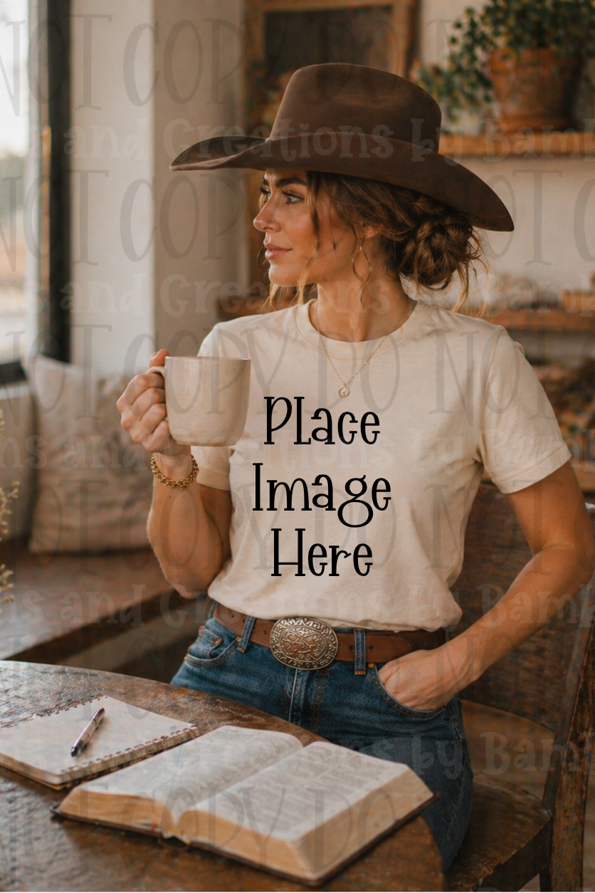 Faith Based Western Style Apparel Mock Ups (Gildan Brand)