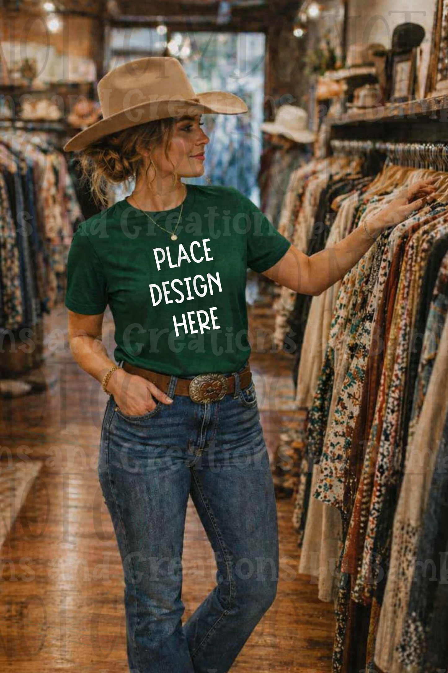 Western Mama Themed Apparel Mock Ups (Bella Canvas, Comfort Colors, and Gildan Brands)