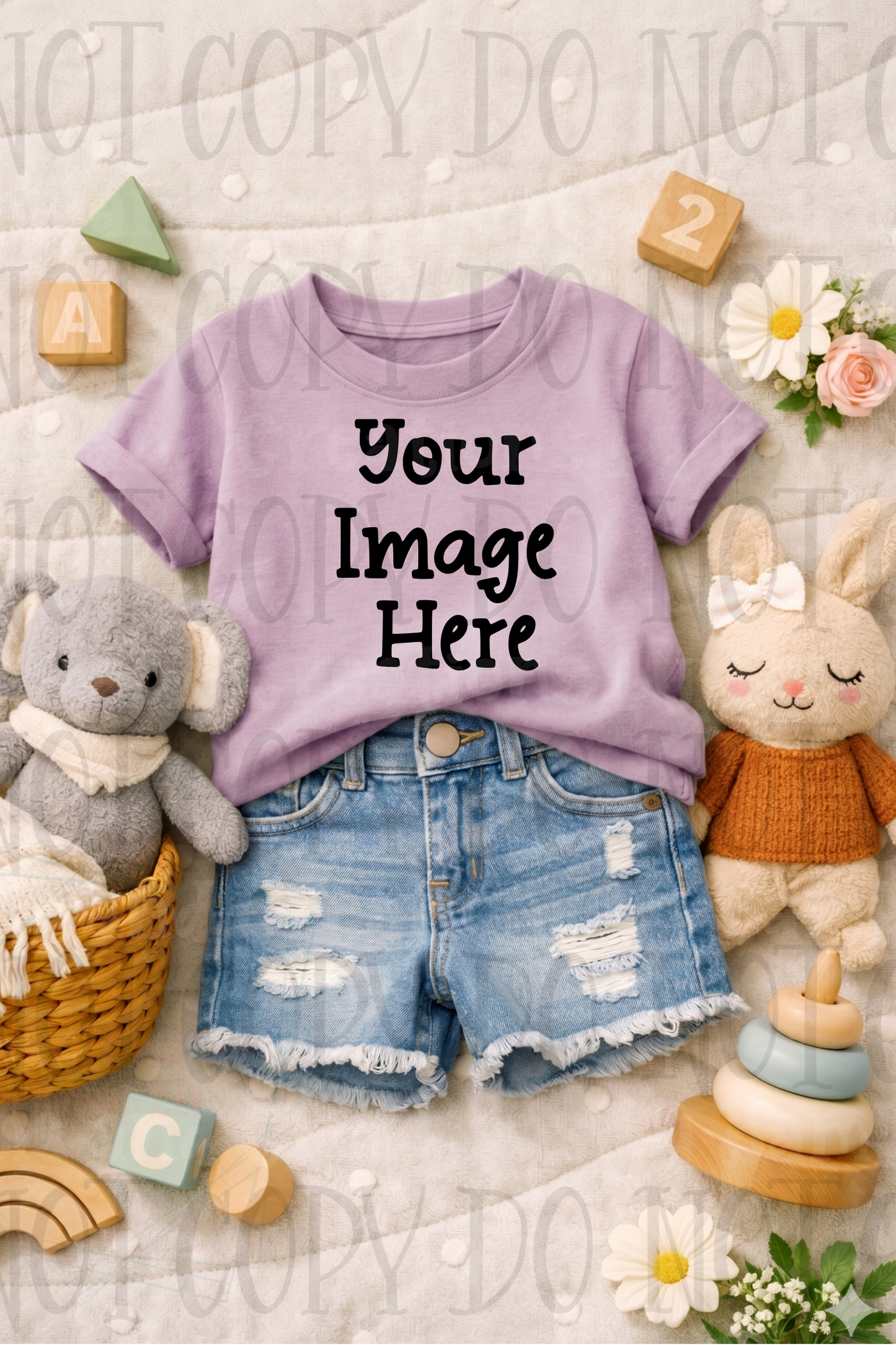 Little Girl Boutique Style Apparel Mock Ups (Gildan Brand)