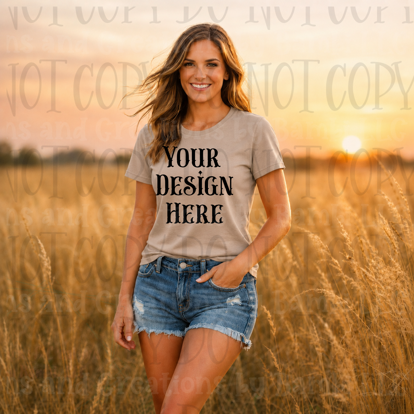 Western Mama in Fields Apparel Mock Ups (Bella Canvas, Comfort Colors, and Gildan Brands)