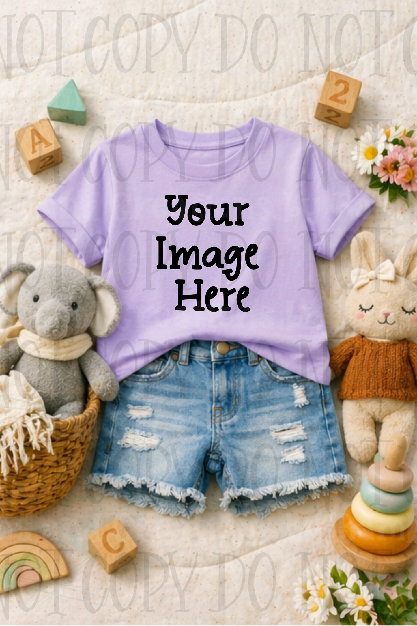 Little Girl Boutique Style Apparel Mock Ups (Gildan Brand)